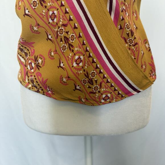 Womens Handkerchief Bandana Halter Tie Top Size XL Y2K Boho Beach‎ Hippie Preppy - Picture 3 of 8